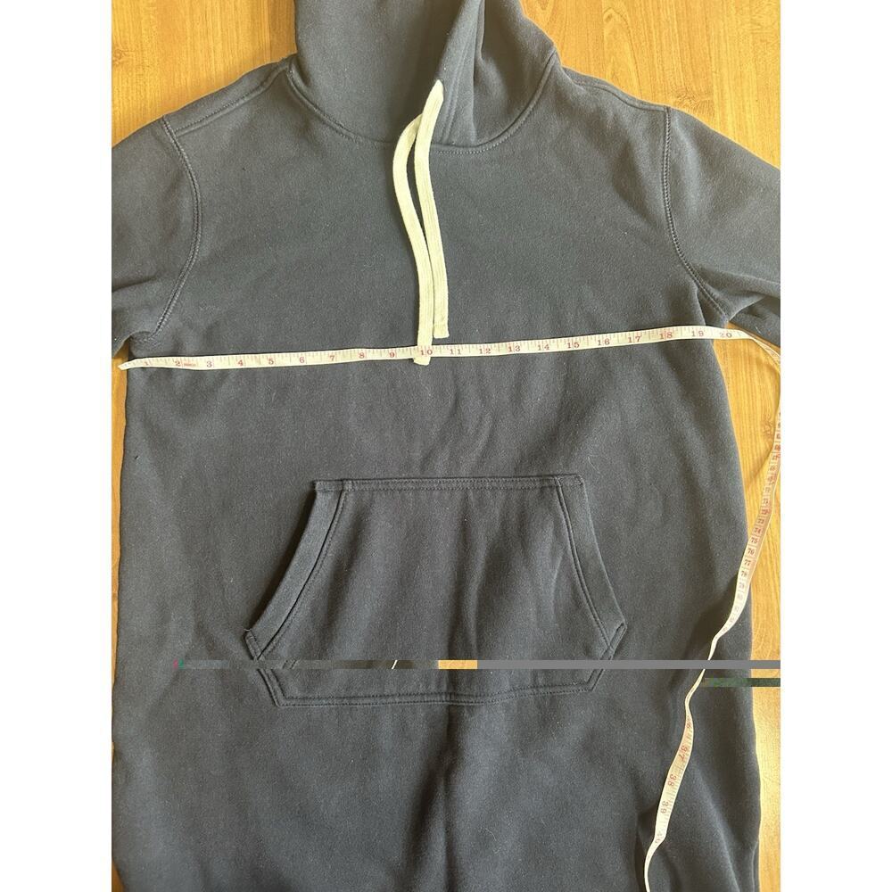 Lands' End Women’s S Navy Blue Hooded Lounger Sweater Dress Cozy Athleisure - Picture 5 of 10